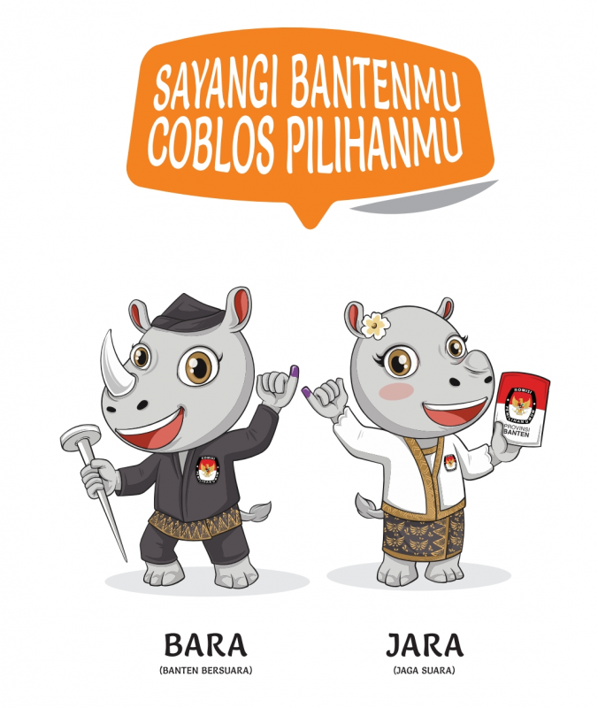 Badak Bercula Satu Menjadi Maskot Pilkada di Banten, Ini Filosofinya