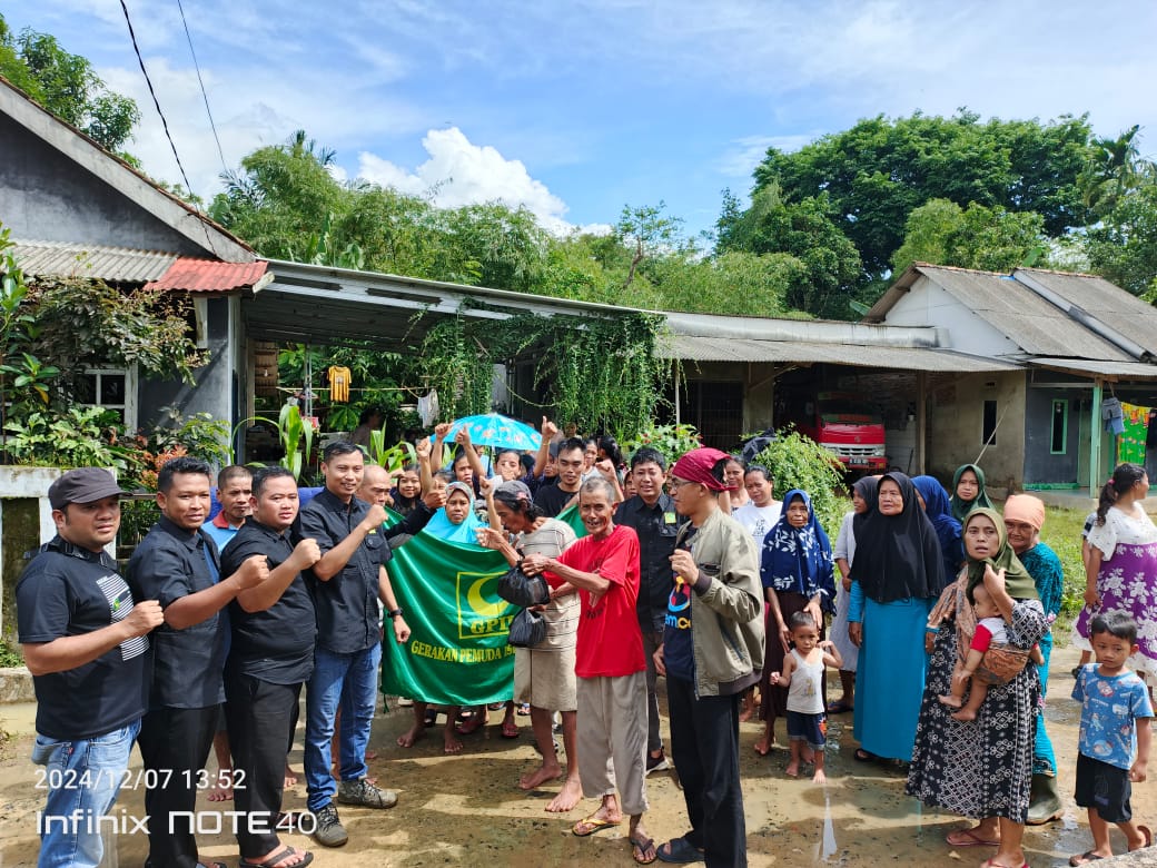 GPII Pandeglang Salurkan Bansos, Desak Pemkab Serius Atasi Gagal Tanam Masyarakat Terdampak Banjir