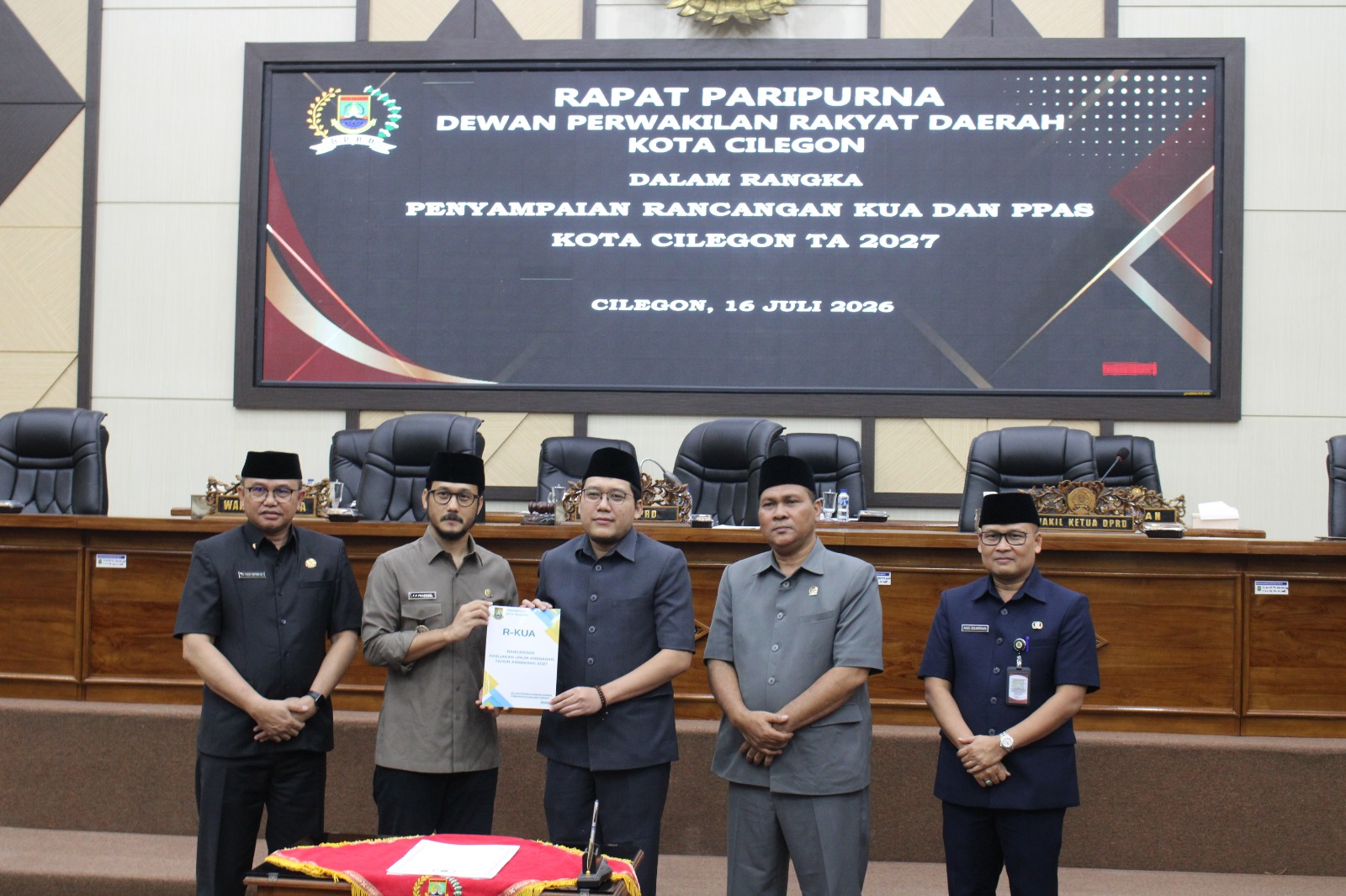 DPRD Kota Cilegon Gelar Paripurna Penyampaian Rancangan KUA-PPAS APBD Tahun 2027