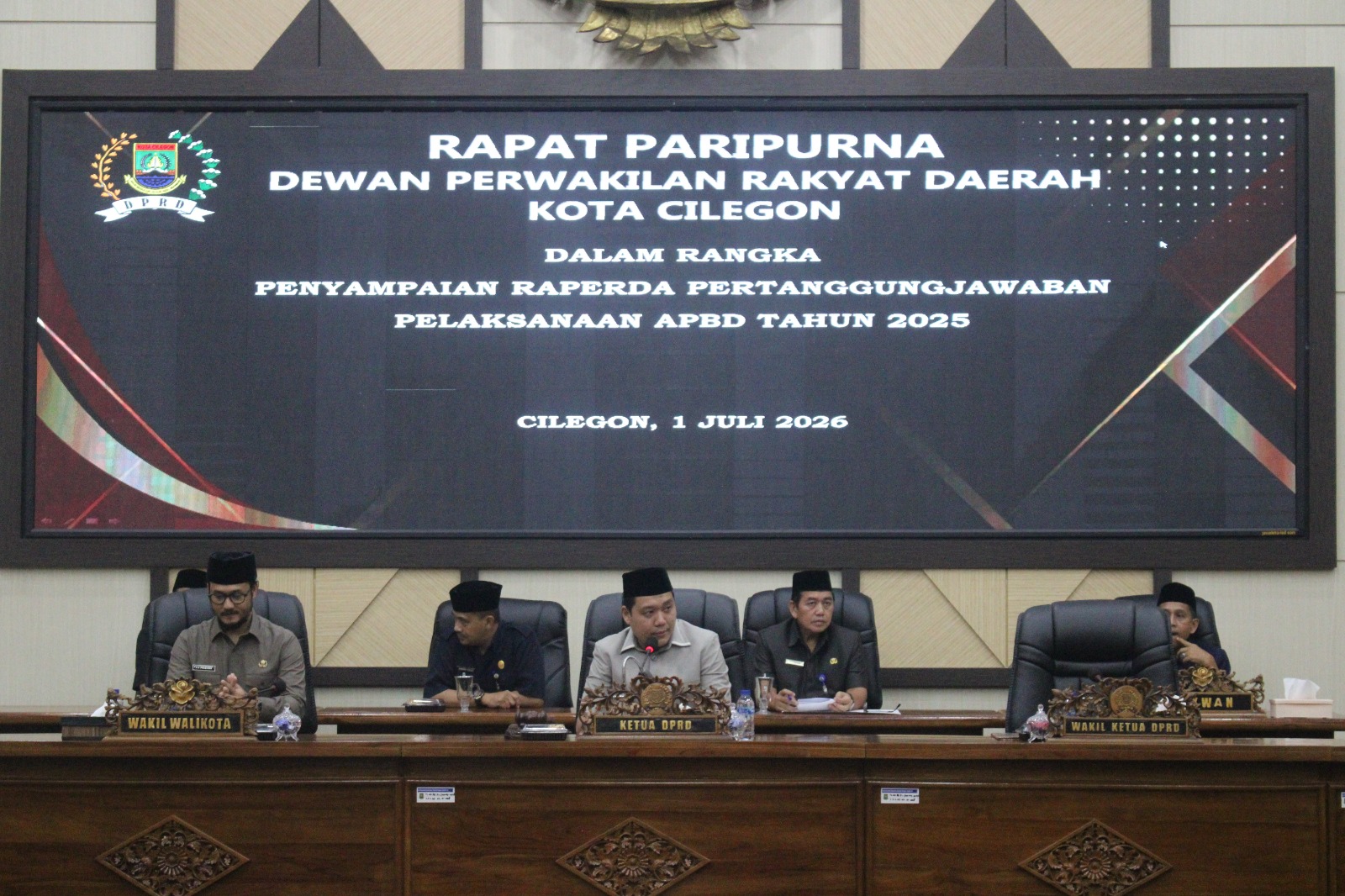 DPRD Kota Cilegon Gelar Paripurna LPJ APBD 2025, Ketua Rizki Tekankan Evaluasi Anggaran Secara Menyeluruh